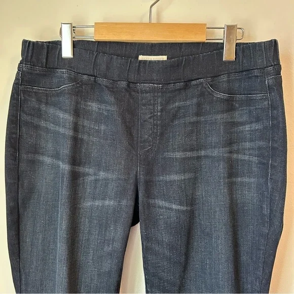 Eileen Fisher Dark Blue Organic Cotton Stretch Jean Leggings - Medium (10-12) - Picture 6 of 12